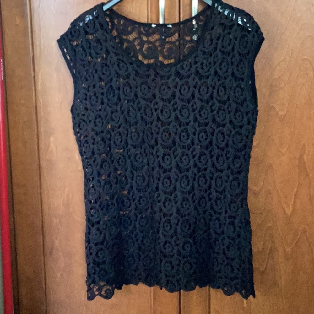 Elegant Black Lace Top
